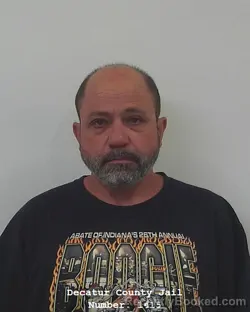 Mugshot of TIMOTHY J GIDDINGS booked in Decatur County, Indiana on May 17, 2026