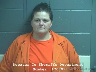 Mugshot of Brenda Leigh Adkins booked in Decatur County, Indiana on September 2, 2026
