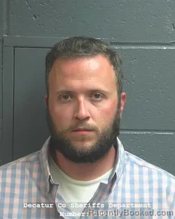 Mugshot of Adam Jonathan Whiteman booked in Decatur County, Indiana on September 3, 2026
