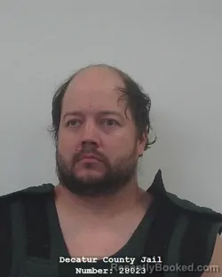 Mugshot of Brent Michael Redinger booked in Decatur County, Indiana on August 28, 2026