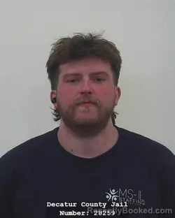 Mugshot of TYLER JOSEPH GIBBS booked in Decatur County, Indiana on July 25, 2026