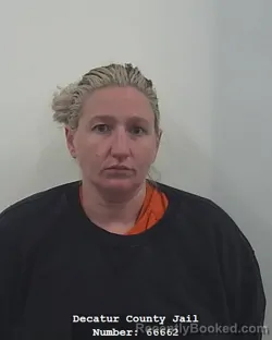 Mugshot of REBECCA ELYSSE HART booked in Decatur County, Indiana on March 26, 2026