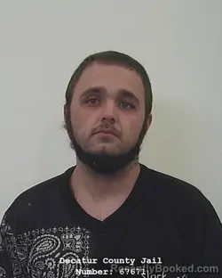 Mugshot of JACOB MONTANA CLARK booked in Decatur County, Indiana on March 22, 2026