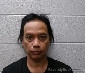 Mugshot of Andri Sugiharto booked in Henderson County, North Carolina on August 20, 2026