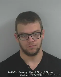 Mugshot of Jacob Matthew Smith booked in DeKalb County, Indiana on October 15, 2026