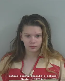 Mugshot of Haley Marie Gill booked in DeKalb County, Indiana on May 15, 2026