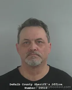 Mugshot of Jeffrey Alan Frain booked in DeKalb County, Indiana on July 30, 2026