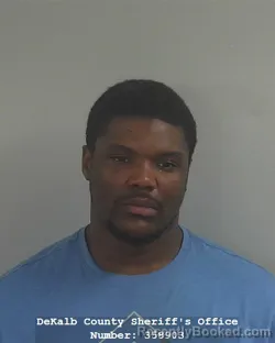 Mugshot of Terell Marshon Barber booked in DeKalb County, Indiana on April 3, 2026