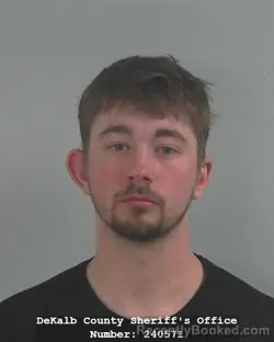 Mugshot of Ethan Gerard Heimann booked in DeKalb County, Indiana on April 8, 2026