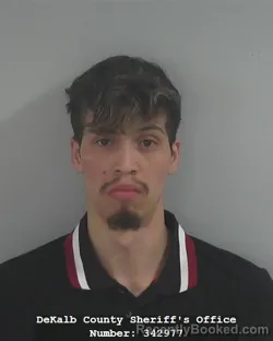 Mugshot of Brayan A Michel Padilla booked in DeKalb County, Indiana on April 11, 2026