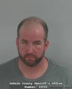 Mugshot of Jason Allen Ridenour booked in DeKalb County, Indiana on April 15, 2026