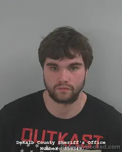 Mugshot of Aidan Scott Coffman booked in DeKalb County, Indiana on April 16, 2026