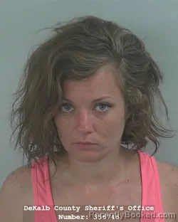 Mugshot of Alissa Renee McClellan booked in DeKalb County, Indiana on April 22, 2026