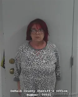 Mugshot of Tammy Celeste Hindman booked in DeKalb County, Indiana on August 6, 2026