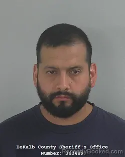 Mugshot of Luis Manuel Reyes Sanchez booked in DeKalb County, Indiana on August 11, 2026