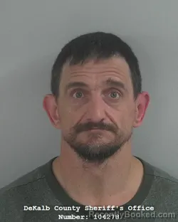Mugshot of George William Bussing booked in DeKalb County, Indiana on October 24, 2026