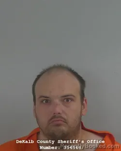 Mugshot of Joshua Dwayne Brom booked in DeKalb County, Indiana on September 10, 2026
