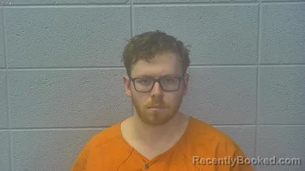 Mugshot of Lucas Trent Collins booked in Dubois County, Indiana on August 6, 2026