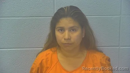 Mugshot of Amarilis De Jesus Navarro Revolorio booked in Dubois County, Indiana on August 8, 2026