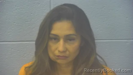 Mugshot of Maria Isabel Graciano Lara booked in Dubois County, Indiana on August 16, 2026