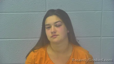 Mugshot of Kylee Marie Schepers booked in Dubois County, Indiana on August 27, 2026