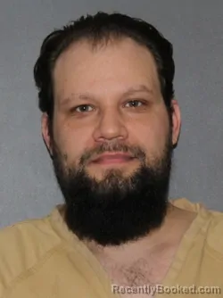 Mugshot of Brandon Michael Dougall booked in Elkhart County, Indiana on March 19, 2026