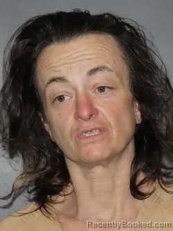 Mugshot of Christina Miltenberger booked in Elkhart County, Indiana on March 21, 2026