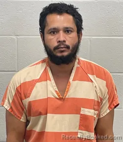 Mugshot of Alexander Ruban Alfaro Morales booked in Fulton County, Indiana on August 18, 2026