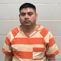 Mugshot of Oscar Garcia Martinez booked in Fulton County, Indiana on August 6, 2026