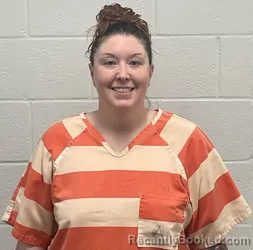 Mugshot of Alexandra Kristine Kindschi booked in Fulton County, Indiana on July 31, 2026