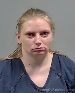 Mugshot of ASHLEY ELLEN LARROW booked in Escambia County, Florida on March 16, 2026