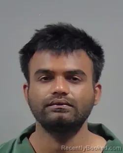 Mugshot of Rahul Reddy Putta booked in Escambia County, Florida on August 24, 2026