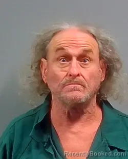 Mugshot of Jon Alfred Crawford booked in Escambia County, Florida on October 13, 2026