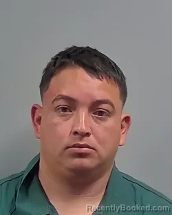 Mugshot of Dany Esau Garcia Amador booked in Escambia County, Florida on October 20, 2026