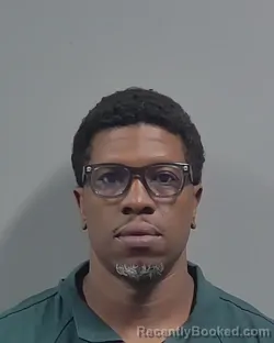 Mugshot of Shernard Laron Johnson booked in Escambia County, Florida on October 21, 2026
