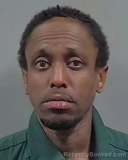 Mugshot of Cedric Michael Johnson booked in Escambia County, Florida on October 24, 2026