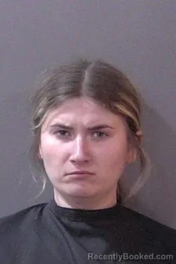 Mugshot of Cailee Jade Sandage booked in Hamilton County, Indiana on March 21, 2026