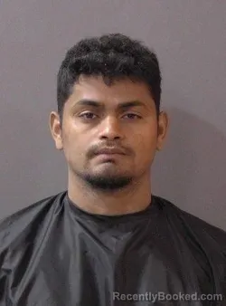 Mugshot of Santos Josue Aguilar Reyes booked in Hamilton County, Indiana on July 7, 2026