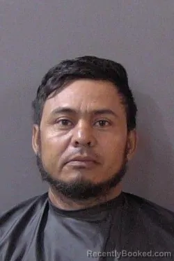 Mugshot of Manuel Ruben Martinez Lanza booked in Hamilton County, Indiana on July 14, 2026
