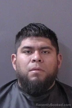 Mugshot of Cristian E Cazares-Garcia booked in Hamilton County, Indiana on July 15, 2026