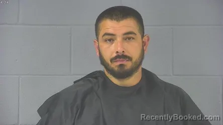 Mugshot of ANTHONY AREVALO DIAZ booked in Hancock County, Indiana on July 8, 2026
