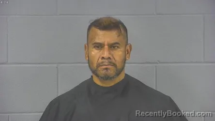 Mugshot of JUAN NMI RENTERIA REYES booked in Hancock County, Indiana on July 8, 2026