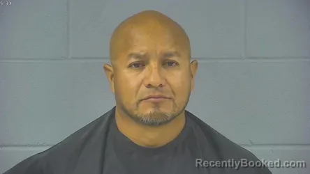 Mugshot of Homero Nmi Mora Albarran booked in Hancock County, Indiana on August 14, 2026