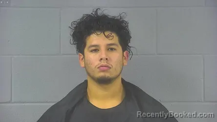 Mugshot of Luis Angel Aguirre booked in Hancock County, Indiana on August 20, 2026