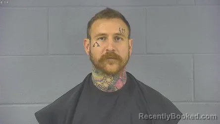 Mugshot of Justin Thomas Oliver booked in Hancock County, Indiana on August 20, 2026