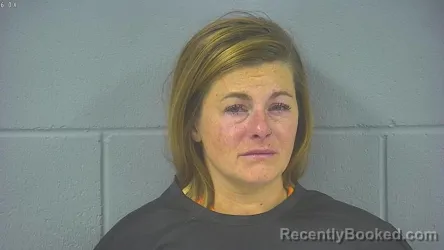 Mugshot of Briana Leigh Dunham Smith booked in Hancock County, Indiana on August 24, 2026
