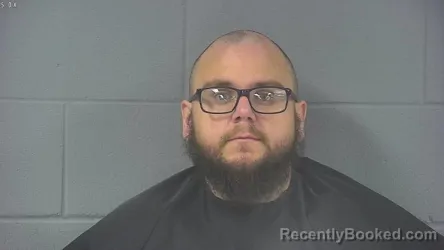 Mugshot of Cameron Robert Busick booked in Hancock County, Indiana on August 26, 2026