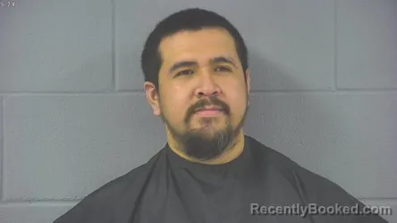 Mugshot of Abayomi Jimenez booked in Hancock County, Indiana on August 26, 2026