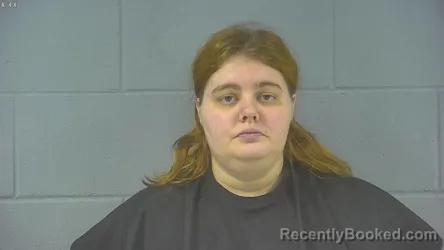 Mugshot of Ariel Marie Hubert booked in Hancock County, Indiana on August 26, 2026