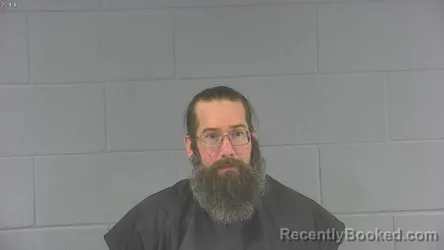 Mugshot of Joel Richard Surber booked in Hancock County, Indiana on August 28, 2026